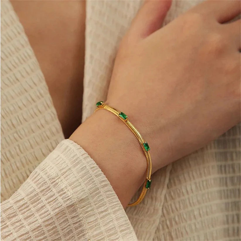 Sassy Emerald Bracelet