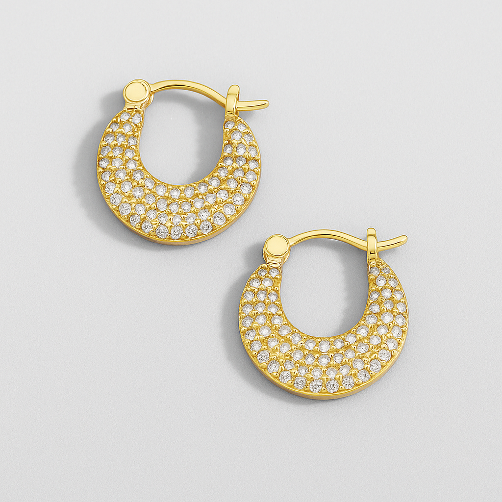 Lustrous Halo Earrings