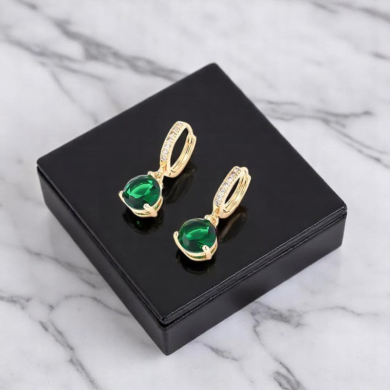 Jade Halo Earrings